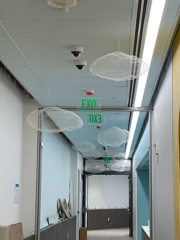 hallway in the Jack & Sheryl Morris Cancer Center