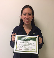 Laura Freire, RN from 5 East/ Emergency Department at JCMC